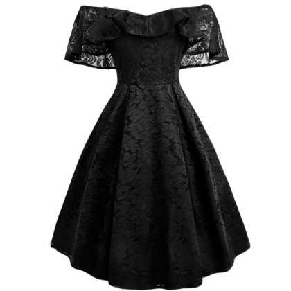 One Word Lace Vintage Dress