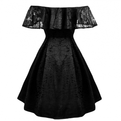 One Word Lace Vintage Dress