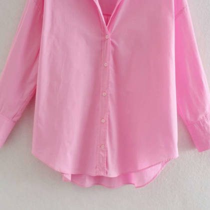 Women's Sweet Solid Color Casual..