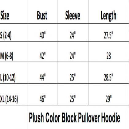 Hoodie Plush Color Block Sweater