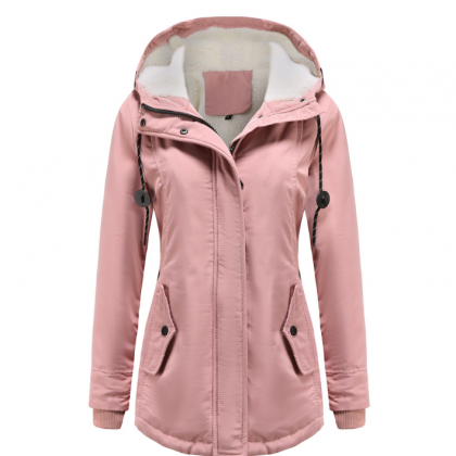 Loose Casual Thick Hooded Jacket