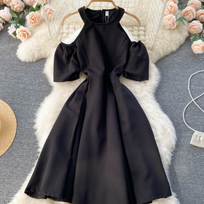 Simple Fashion Off Shoulder Dress