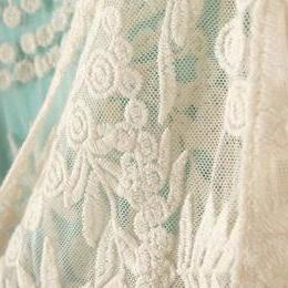 Beige Long Sleeve Lace Beautiful Enchanting..