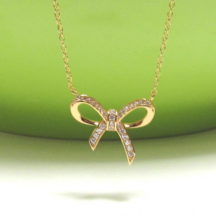 Adorable Infinity Bow Necklace