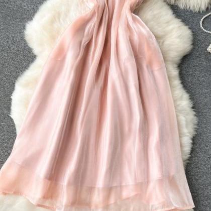 Sexy Halter Slim Mid-length Slip Dress