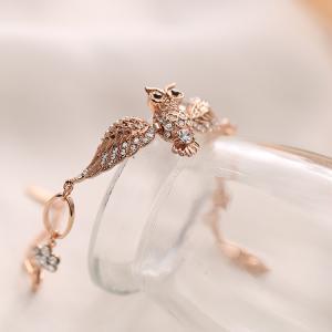 Fashionable Owl Diamond Bracelet Uy090301bm
