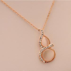 Fashion Gourd Diamond Necklace Ut090607ay