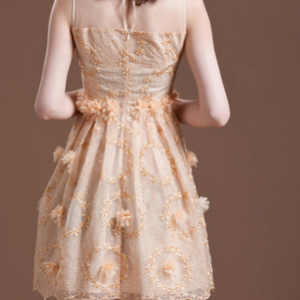 Flower Stitching Lace Dress AX08241..