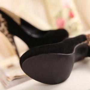 High-heeled Shoes Leopard Splicing #092305km