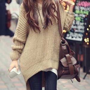 Casual Knit Hooded Sweater Ax090501ax03