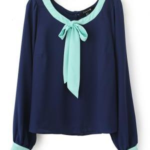 The Color Of The Long Sleeve Chiffon Bows..