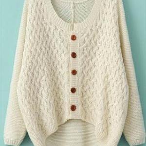 Vintage Cardigan Sweater Coat #092601qt