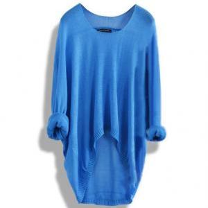 Long-sleeved Knit Shirt Blouse #gk092401