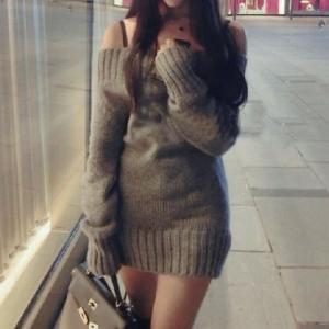 Sexy Sweater Dress #sf101309jl