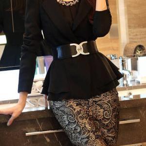 Lace package hip skirts #HG102217