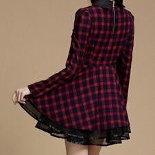 Slim Lace Long-sleeved Dress #we102513up