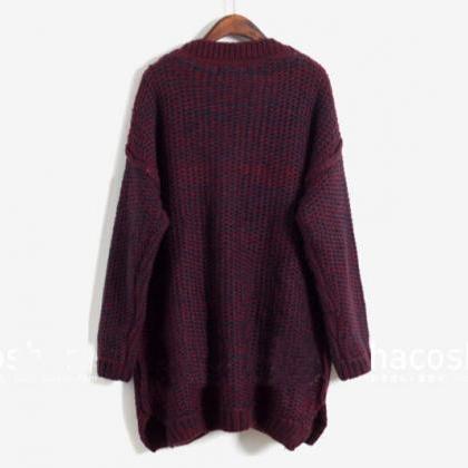 Loose Cardigan Sweater Jacket #er120205