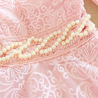 Elegant Lace Long-sleeved Dress #we30706po