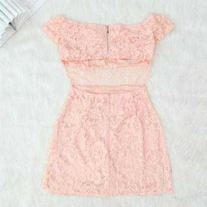 Sexy Lace Package Hip Dress We42022po