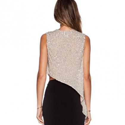 sequin vest top uk