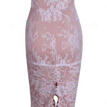 Lace Strapless Dress We53005po