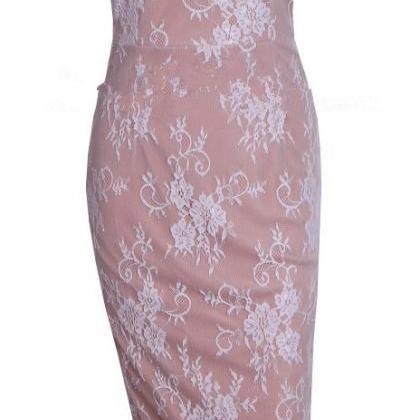 Lace Strapless Dress We53005po