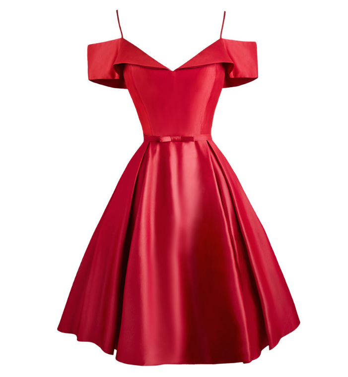 Women's Sling Solid Color Lotus Leaf Collar Dress