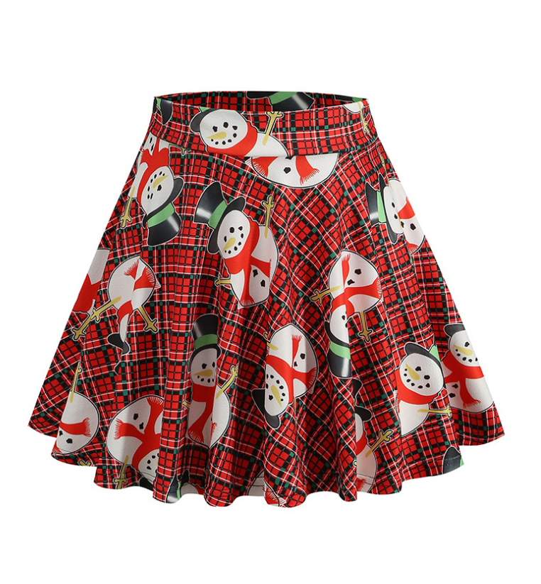 Women'S Plaid Printed Skirts