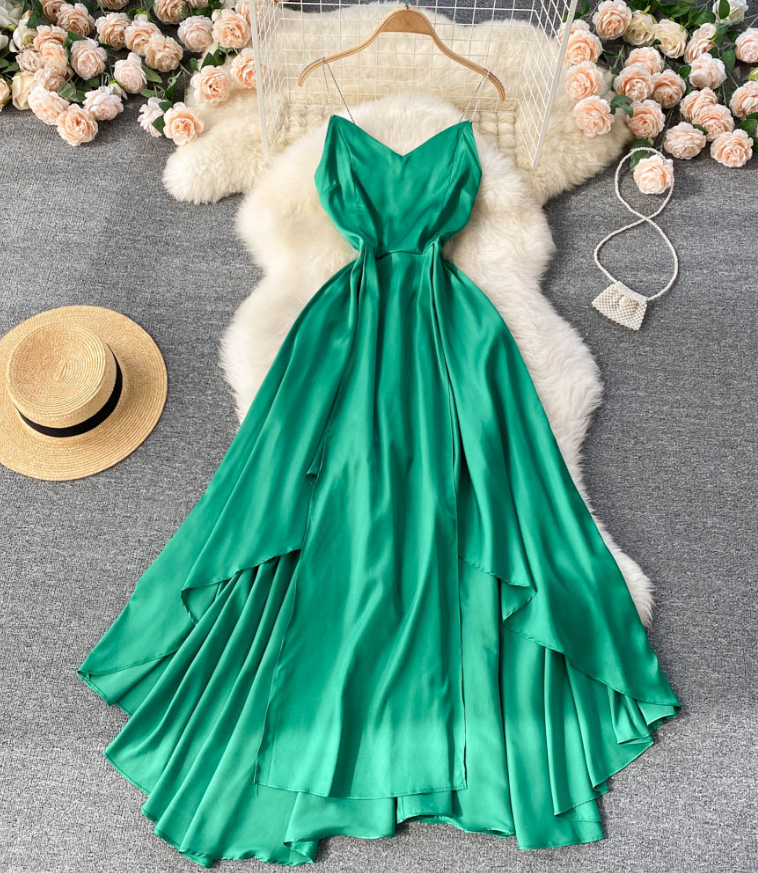Green Fashion Irregular Dress