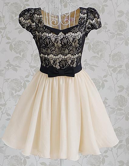 Diamond Bow Lace Dress #uv091601su