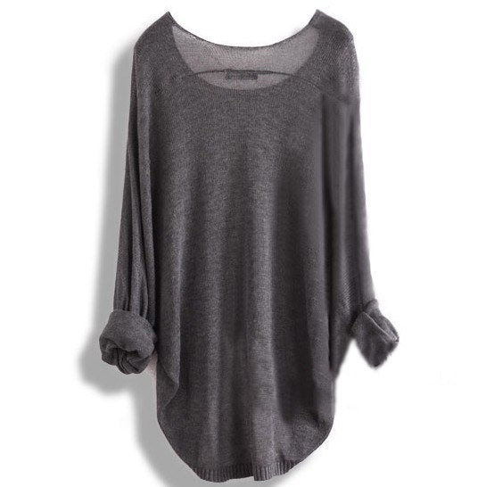 Long-sleeved Knit Shirt Blouse #gk092401