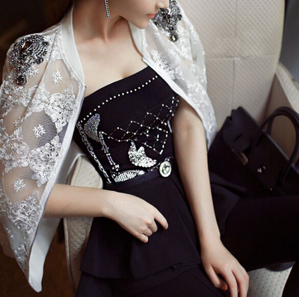 Fashion Long-sleeved Embroidered Jacket #ad100407hk