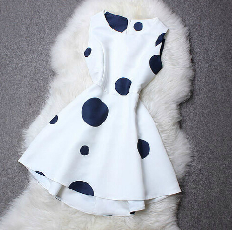 Printed Sleeveless Vest Dress #er110803