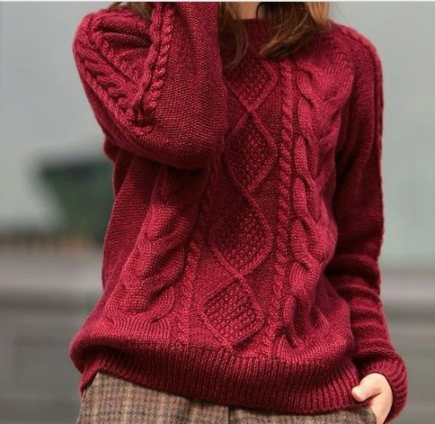 Retro Loose Knit Sweater Jacket We91404po