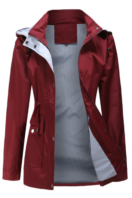 Long Sleeve Women&amp;#039;s Plus Size Zipper Jacket