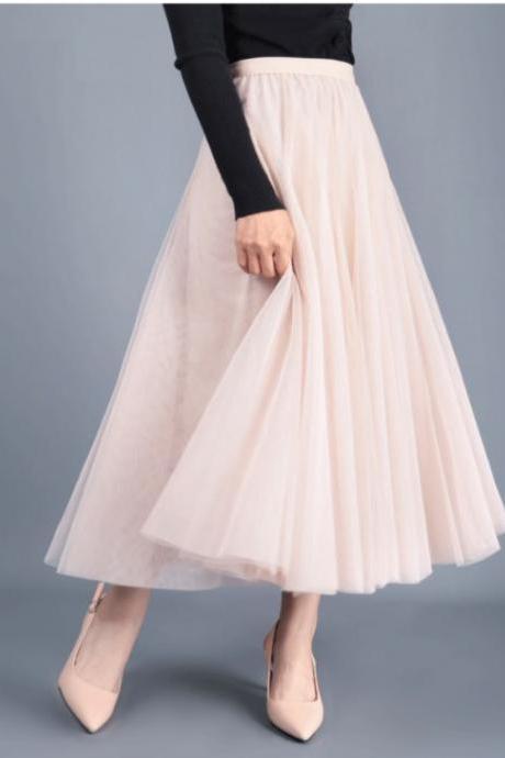 Elegant Women Tulle Skirt