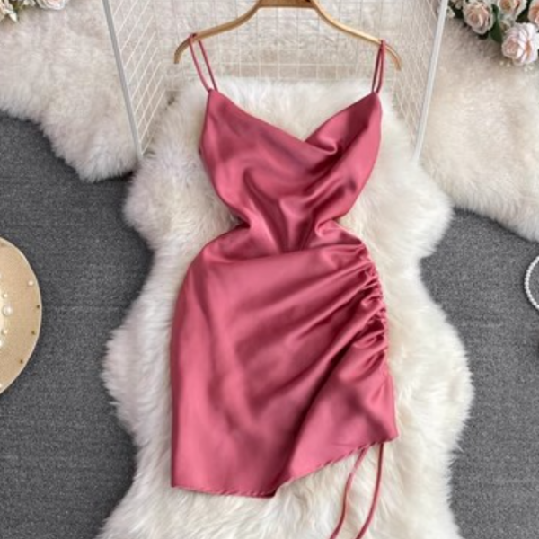 Nylon Spandex Dress V-Neck Style 220D35 GC