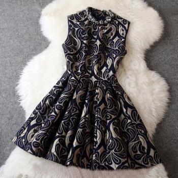 Slim Sleeveless Vest Dress #bf102012rt on Luulla